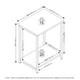 thumbnail image 5 of Mesa auxiliar Furinno Simplistic con estructura metálica, paquete de 2 unidades, roble francés, 5 of 6