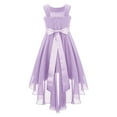 thumbnail image 3 of Alvivi Kids Girls High Low Hem Wedding Bridesmaid Dress Evening Party Gown, 3 of 5