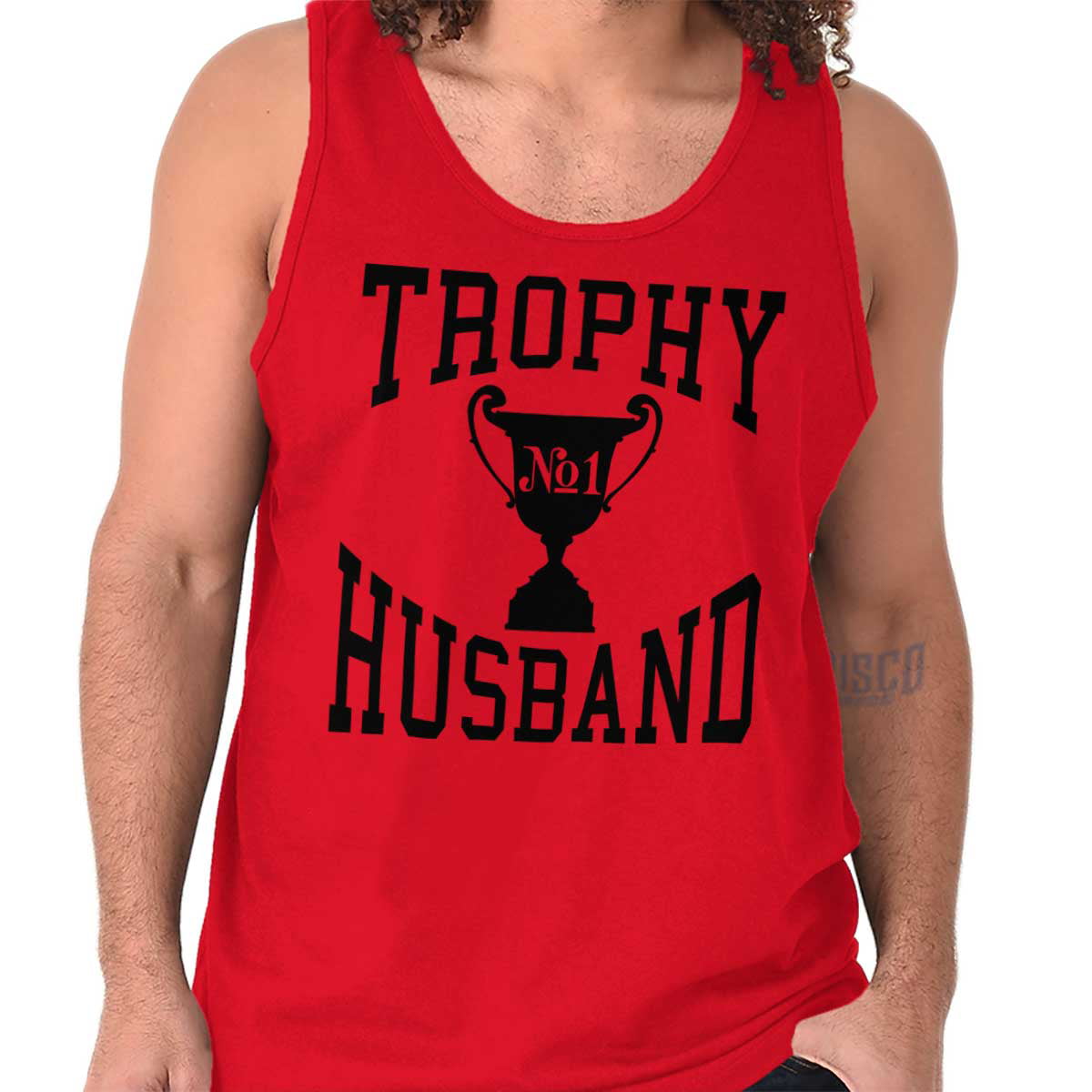 Funny Novelty Vest Singlet Top Trophy Husband