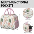 thumbnail image 6 of Womens Pioneer Flower Floral Print Pattern Lunch Box for Work,Insulated Lunch Bag for Women,Loncheras Para Mujer,Leakproof Adult Lunch Bag for Work,Beach,Travel,Picnic,Camping, 6 of 7
