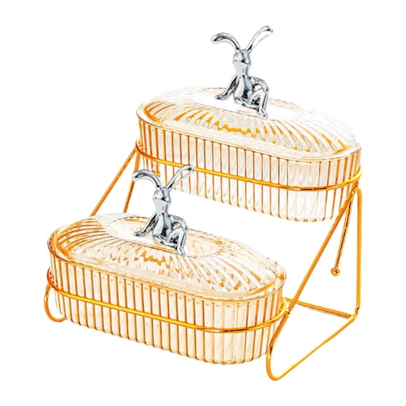 Bandeja de frutas secas con bocadillos de tapa que sirvan tazones con soporte elegante para las de aperitivo Camisetas Sala de estar en el 2 capa