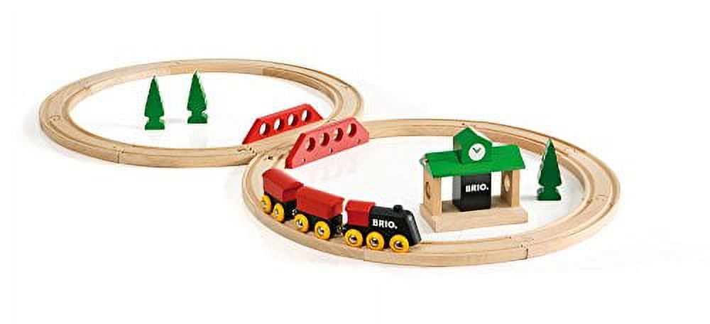BRIO World Classic Deluxe Wooden Toy Train Set with Rail Track Ages 2 Walmart