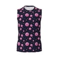 thumbnail image 6 of Lsque Pink Planets And Stars Print Men's Cotton Blend Sleeveless Muscle Shirts (S-3XL)- Moisture Wicking, Odor Protection, UPF 30+,Small, 6 of 8