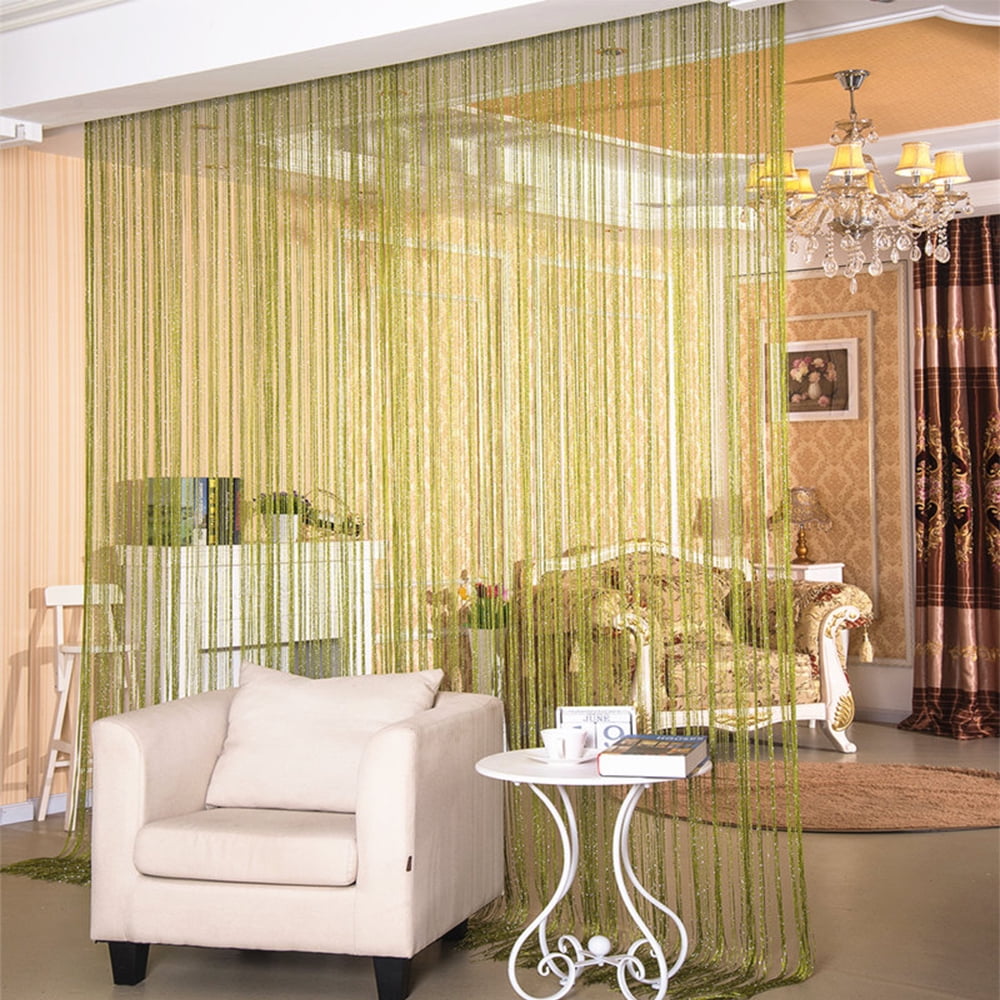String Curtains Glitter Fringe Curtain Door Window String Curtain