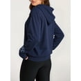 thumbnail image 4 of EMMIOL Women's Y2K Street Oversized Black Hoodie with Gothic Graphic, Roomy Hood & Side Pockets, 4 of 7