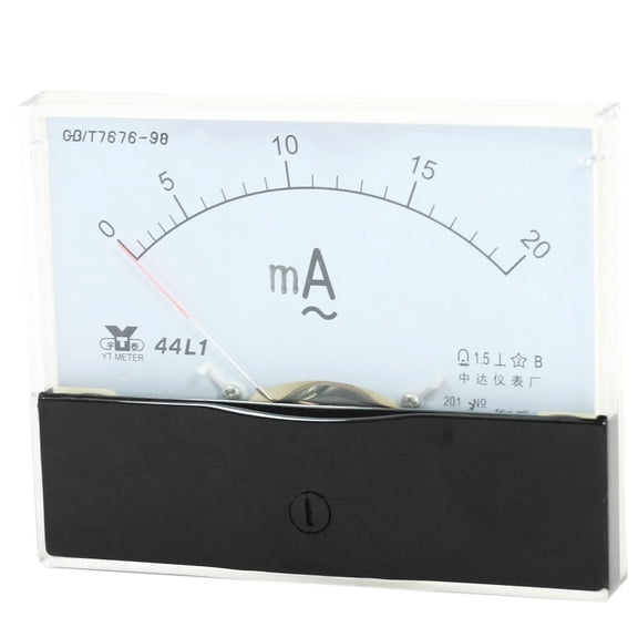 Rectangle Measurement Tool Analog Panel Ammeter Gauge AC 0 - 20mA Measuring Range 44L1
