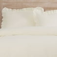 thumbnail image 4 of Vue Signature Rona 3 Piece 100% Cotton Duvet Set - King - Ivory, 4 of 6