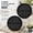 Black, variant on 3 Compartment Divided Dinner Plates, Portion Control Plate for Adults, Durable Yellow Dinnerware Set