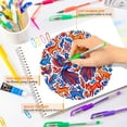 thumbnail image 5 of Rongyman 30 Colors Fine Tip Gel Pens Set, 40% More Ink Smooth Colored Gel Markers for Adult Coloring Books, Drawing, Journaling & Art Creation, 5 of 6
