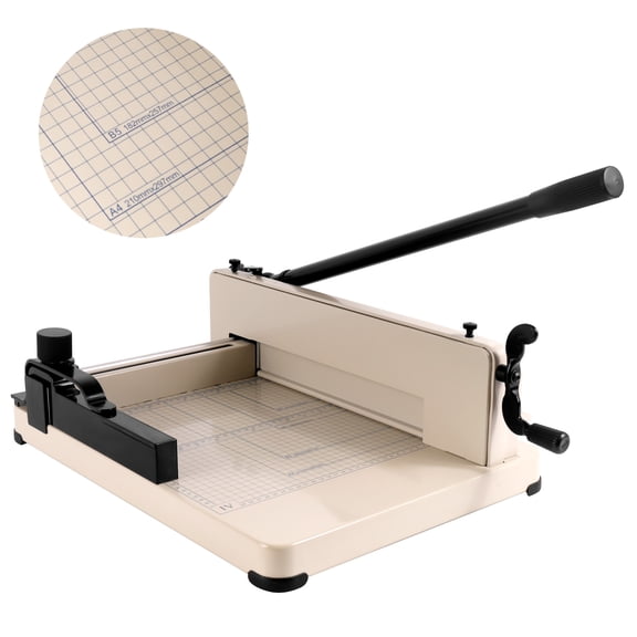 Heavy Duty Paper Cutter, 400 Sheet Guillotine Paper Trimmer, 12 Inch Paper Slicer, Craft Guillotine Paper Machine for Art Design Advertising Paper Cutting