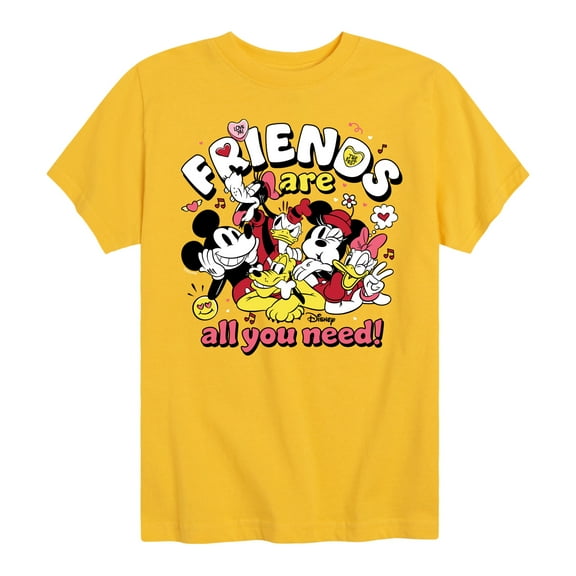 Disney - Friends Are All You Need - Toddler & Youth Short Sleeve Graphic T-Shirt