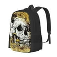 thumbnail image 2 of XMXT Travel Laptop Backpack for School Work, Halloween Skeleton Design Large Capacity Bookbag Travel Bag Backpacks for Women Men, 2 of 9