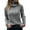 Gray, variant on AOOCHASLIY Clothes Sweaters Womens Casual Fashion Pullover Long Sleeve Round Neck Sweater