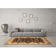 thumbnail image 3 of Ahgly Company Indoor Round Oriental Brown Traditional Area Rugs, 3' Round, 3 of 4