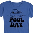 thumbnail image 3 of Peanuts - Snoopy's Pool Day - Women's Short Sleeve Graphic T-Shirt, 3 of 6