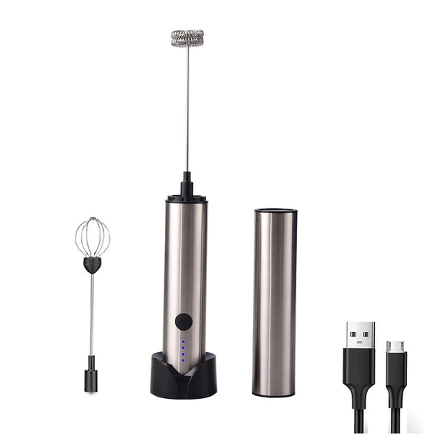 Toystoory Batidor eléctrico recargable por USB para café, espumador ajustable de velocidad de tres niveles, fabricante de espuma de leche, agitador de Juegos de servir café y té Toystoory HA019700-00