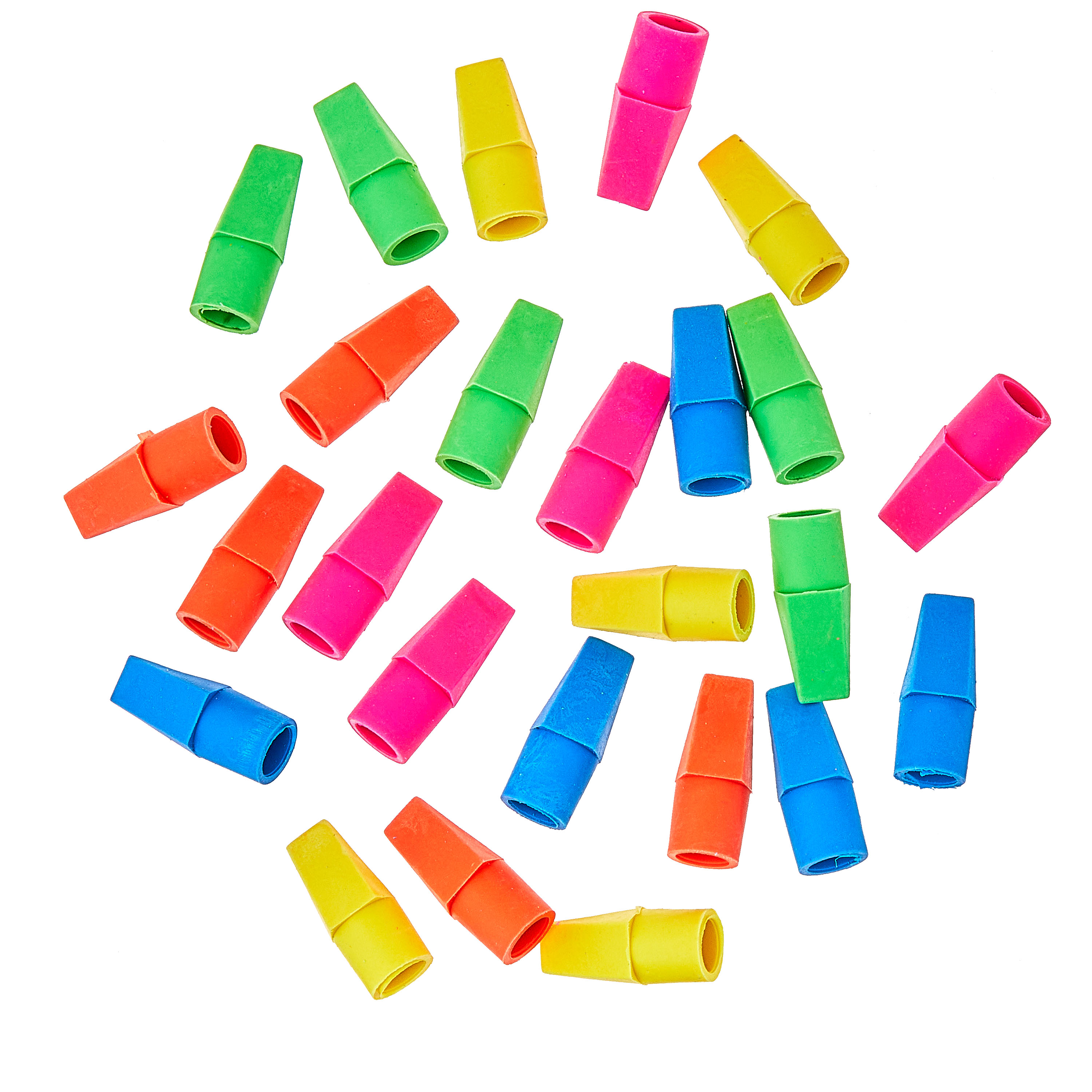 Gomas para lápiz Pen+Gear, 25 piezas, colores surtidos, sin manchas, para lápices #2 7