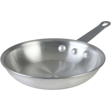 

Truecraftware – 10” Aluminum Frying Pan with Plated Iron Riveted Handle- Egg Pan Omelet Pans Professional Cookware Commercial Grade Mirror-Finish