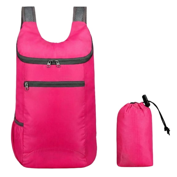 Willtoo Foldable Ultra Lightweight Packable Backpack for Travel Camping, 35L Hiking Backpack Waterproof Foldable Daypack for Men Women Outdoor-Black