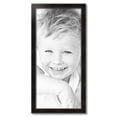 thumbnail image 2 of ArtToFrames 16" x 35" Honors Black with Silver Picture Frame, 16x35 inch Black Wood Poster Frame (WOM-5157),  Pack, 2 of 7