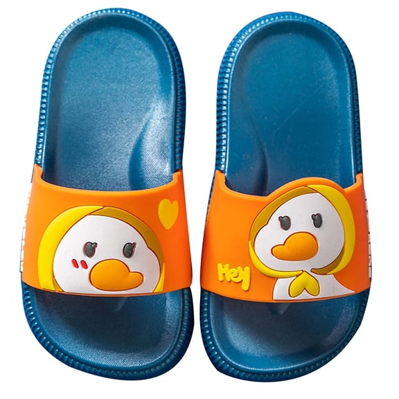 Odeerbi Girls Slippers Cartoon Goosey Boys Girls Non-slip Home Bathing Beach Sandals Slippers Shoes