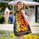 thumbnail image 5 of Fotbe Halloween Fruit Platter Vestido de Dormir para Niñas de 3 a 10 Años, Mangas Cortas, Estilo Princesa, Pijama Camisón con Mangas Voladas-Small, 5 of 6