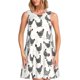 thumbnail image 1 of Balery Funny Chicken Vestidos de verano para mujer con estampado: vestido holgado sin mangas, vestido playero informal y cómodo para días calurosos., 1 of 7