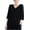 Black, variant on Women's Summer Cardigan Boxy Fit Short Sleeve V Neck Button Down Lightweight Sweater for Plus Size Casual Wear