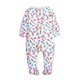 thumbnail image 5 of Odeerbi Baby Girls Boys Clothes Newborn Infant Footie Rompers Autumn Zipper Long Sleeve Romper, 5 of 9