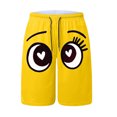 thumbnail image 5 of UAYOTSE Mens Casual Shorts Cotton Elastic Waist Shorts Drawstring Summer Beach Shorts,Sizes L, 5 of 5