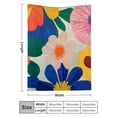 thumbnail image 3 of PRATYUS Flowers Home Leisure Flannel Blanket for Couch Bed Sofa 50x60in, 3 of 7