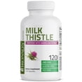 thumbnail image 4 of Bronson Milk Thistle Silymarin Marianum & Dandelion Extract Liver Health Support, Antioxidant Support, Detox, 120 Capsules, 4 of 7