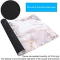thumbnail image 6 of Desk Mat, Extended Gaming Mouse Pad Large 31.5" x 15.7" XL Keyboard pad with Stitched Edges Non Slip Base, Water-Resistant Computer Laptop Desk Pad for Office and Home (Platinum Marble), 6 of 6