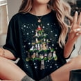thumbnail image 2 of Cat Christmas Tree T-Shirt, Funny Cat Lover Gift, Kitten Christmas Lights Shirts, Christmas Shirts for Women Men, 2 of 3