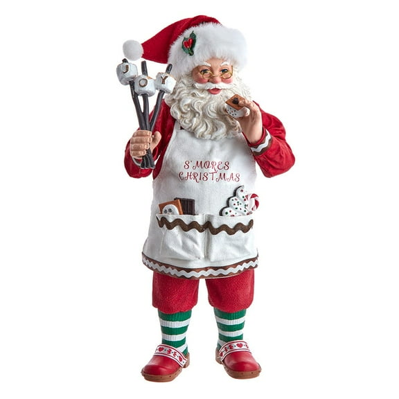 Kurt Adler 10.5-Inch Fabrich√© S'Mores Santa