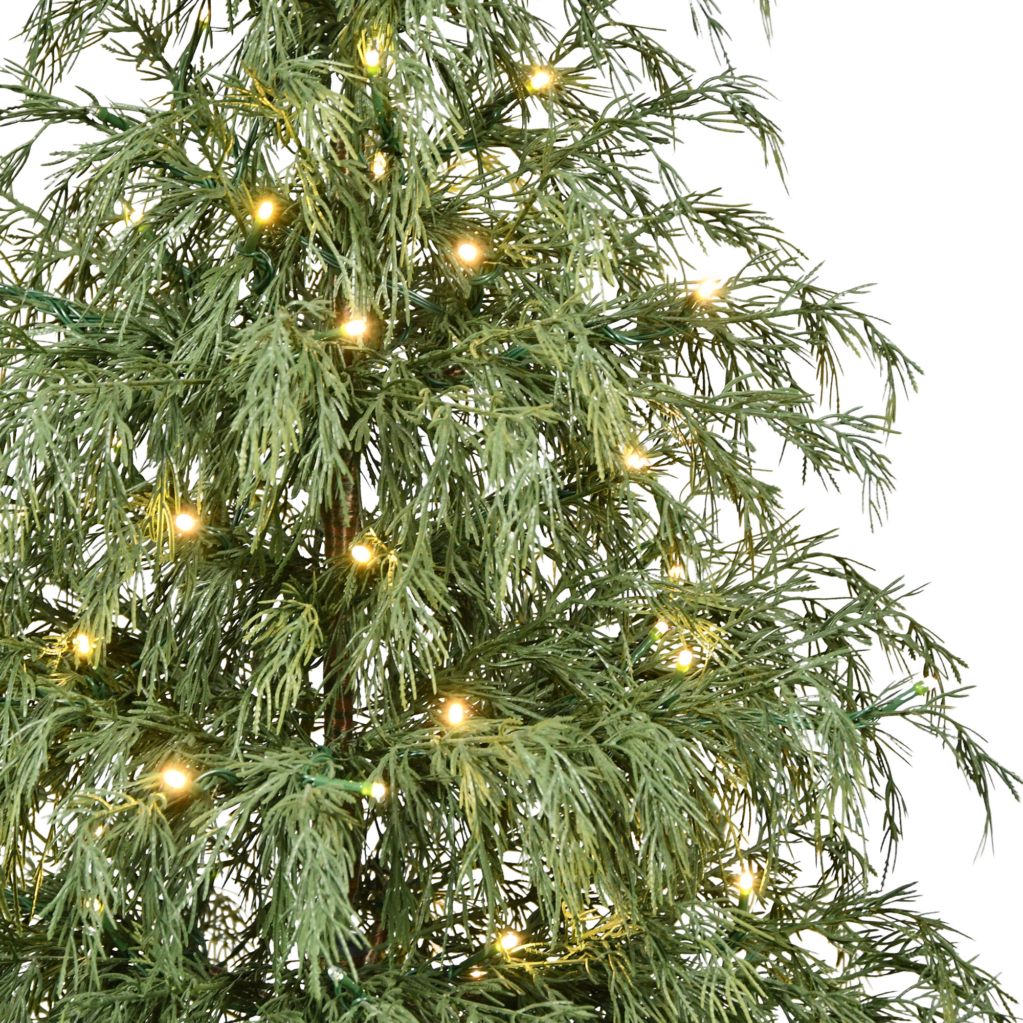 My Texas House 4-Foot Pre-Lit Northern Pine Potted Tree, 80 Lights photo 4