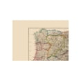 thumbnail image 4 of Historic Map - Spain Portugal - Arrowsmith 1844 - Vintage Wall Art, 4 of 4