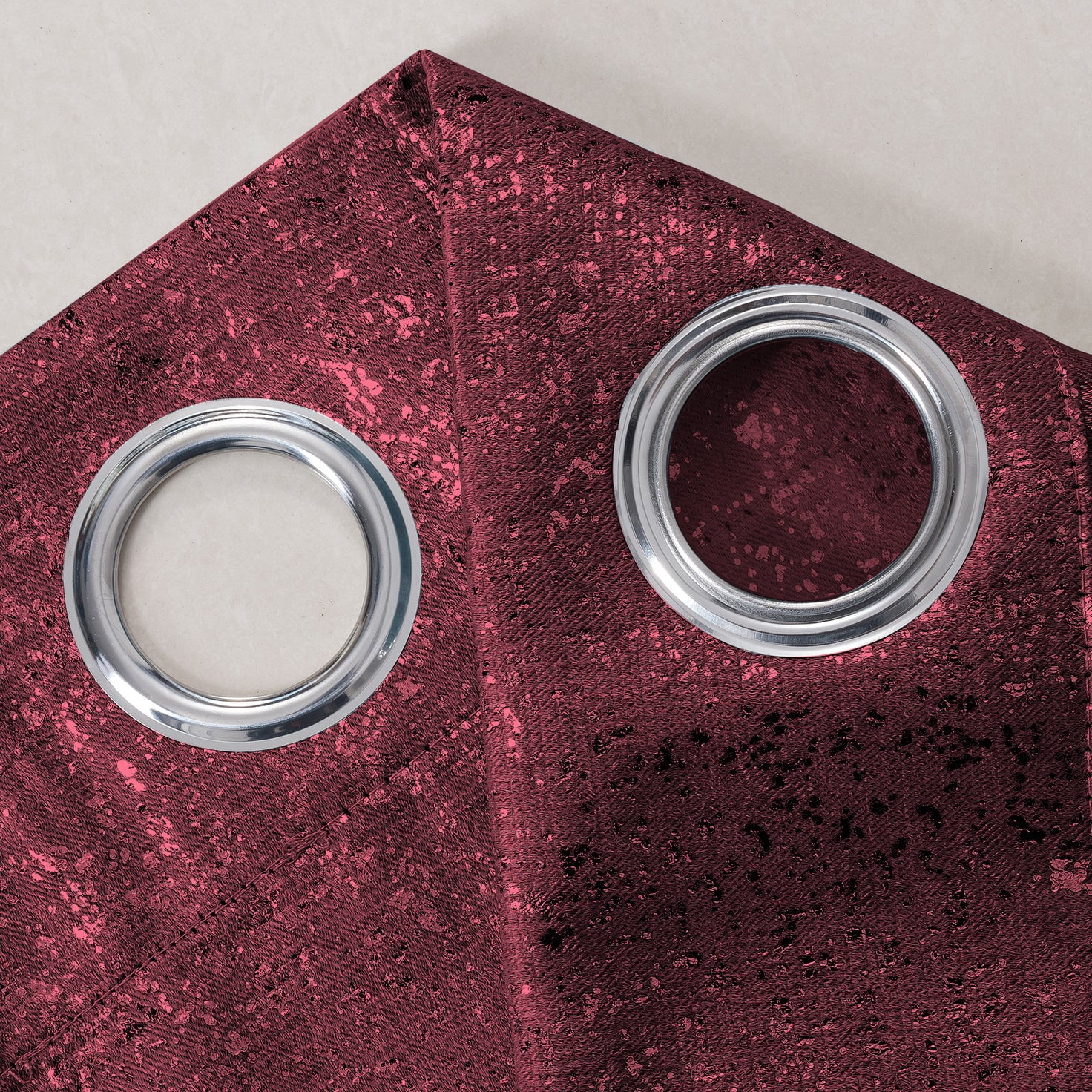 Dainty Home 2-Pack Blackout Grommet Curtain Panels, Shimmer Textured, 38"x84"