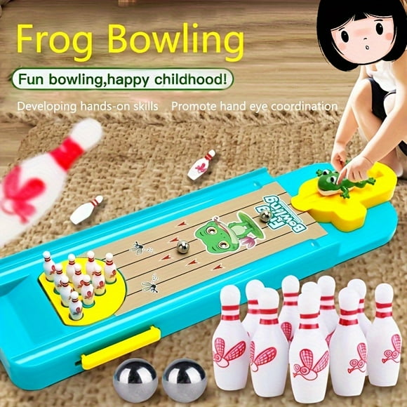 1 Set Of Desktop Mini Bowling, Stress Relief Game Set, Desktop Bowling Games, Parent-child Toys, Children's Creative Games, Mini Desktop Games, Stress Relief And Entertainment, gaming gift