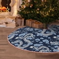 thumbnail image 5 of Sikiie Dragons Nativity Christmas Tree Skirt, Jesus Christian Winter Holiday Tree Mat Decoration(30-48IN)30", 5 of 6