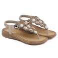 thumbnail image 3 of Zapatos Verano Sandalias Tanga para Bohemian Arch Support Rhinestone Mujeres, 3 of 9