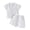 White, variant on Akiihool Baby Boy Outfit Toddler Kids Boy Summer Clothes 6 12 18 24 Months 2T 3T 4T Short Sleeves Shirt Tops & Casual Shorts Outfit Set(White,12-18 Months)