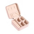 thumbnail image 1 of Jewelry Box Jewelries Storage Case PU Leather Organizer for Necklace Earring Rings Bracelet Ear Studs, 1 of 7