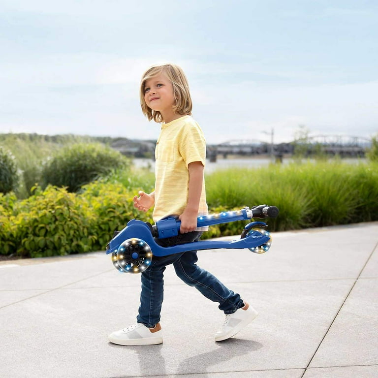 Jetson Saturn 3 Wheel Light up Folding Scooter Blue