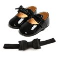 thumbnail image 1 of Cute Baby Girls Leather Princess Shoes Soft Soled, 1 of 3