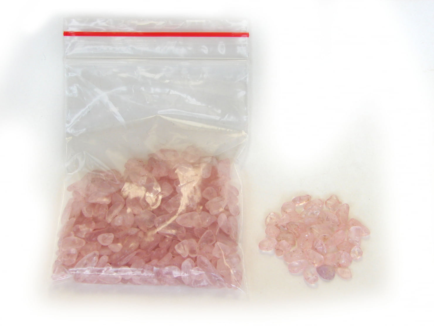 1/2LB Mini Rose Quartz Tumbled Bulk Stones Pink Cyrstals Healing Chip Gravel 
