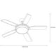 thumbnail image 3 of Ventilador de Techo MASTERFAN  MEROPE 52" CHOCOLATE, 3 of 5