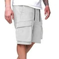 thumbnail image 2 of Mlzmgr Oversized Men's Cargo Shorts Drawstring Straight Leg Shorts with Pockets Outdoor Hiking Short Pants, 2 of 4