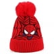 thumbnail image 2 of Gorro de punto cálido para invierno con pompón de Spiderman para niños, 2 of 3