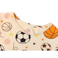 thumbnail image 2 of Beezizac Snug-Fitting Pajamas for Boys – Summer Modal Fiber Toddler/Little PJs Basketball Soccer Jammies Size 5T, 2 of 7